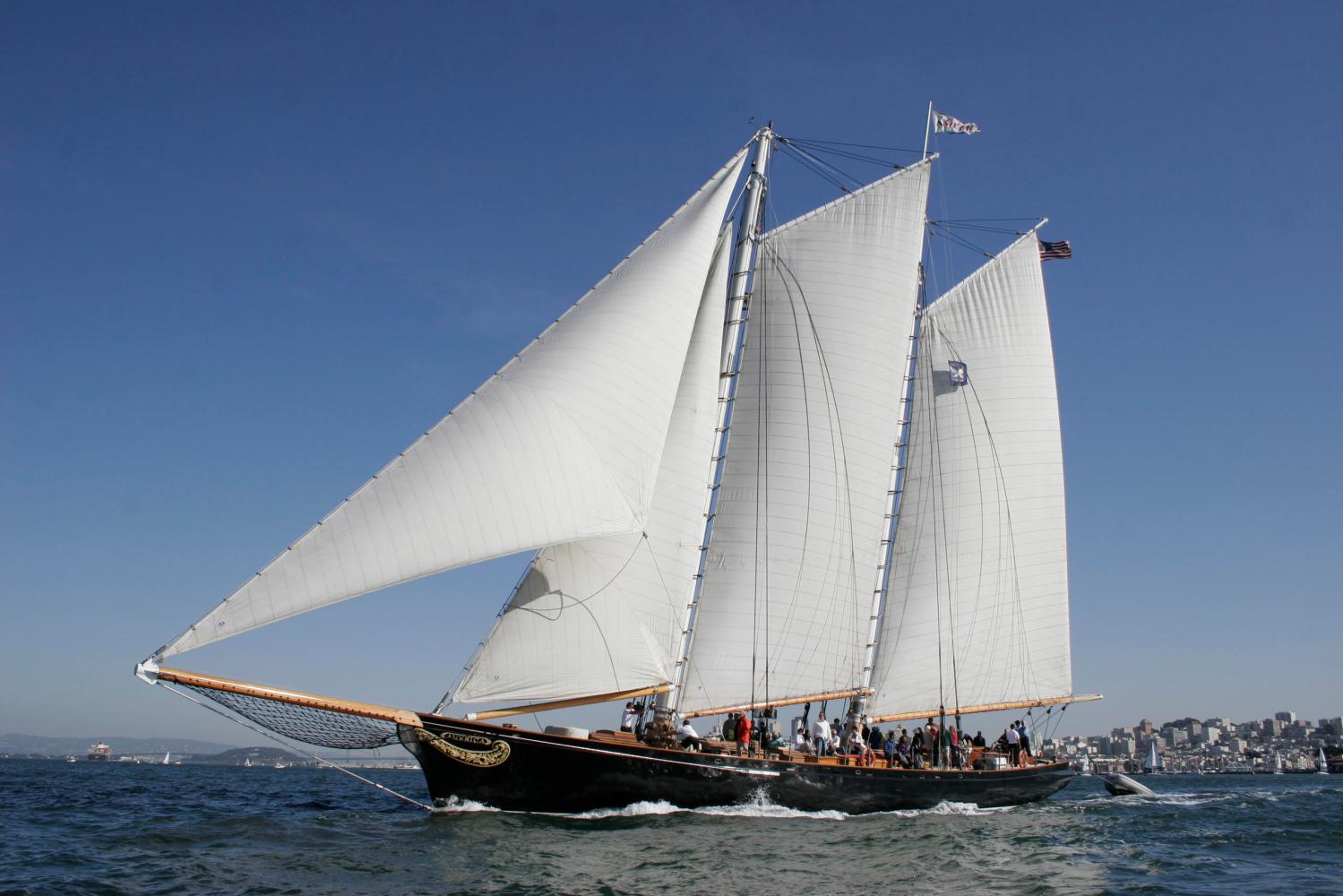 sailboat yacht America in San Diego