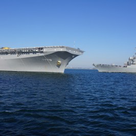 a large ship in a body of water