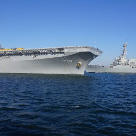 a large ship in a body of water