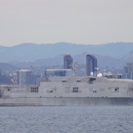 a large ship in a body of water
