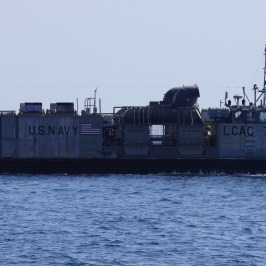 a large ship in a body of water