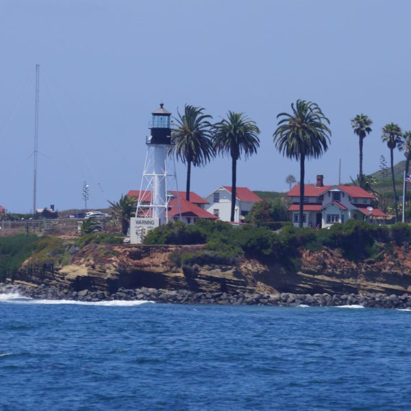 an island in the middle of a body of water