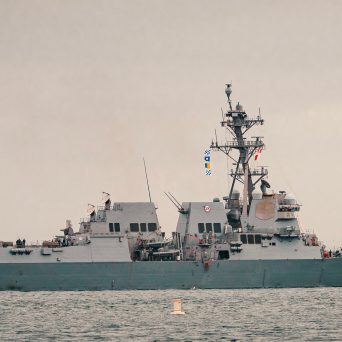 a large ship in a body of water