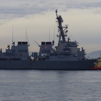 a large ship in a body of water