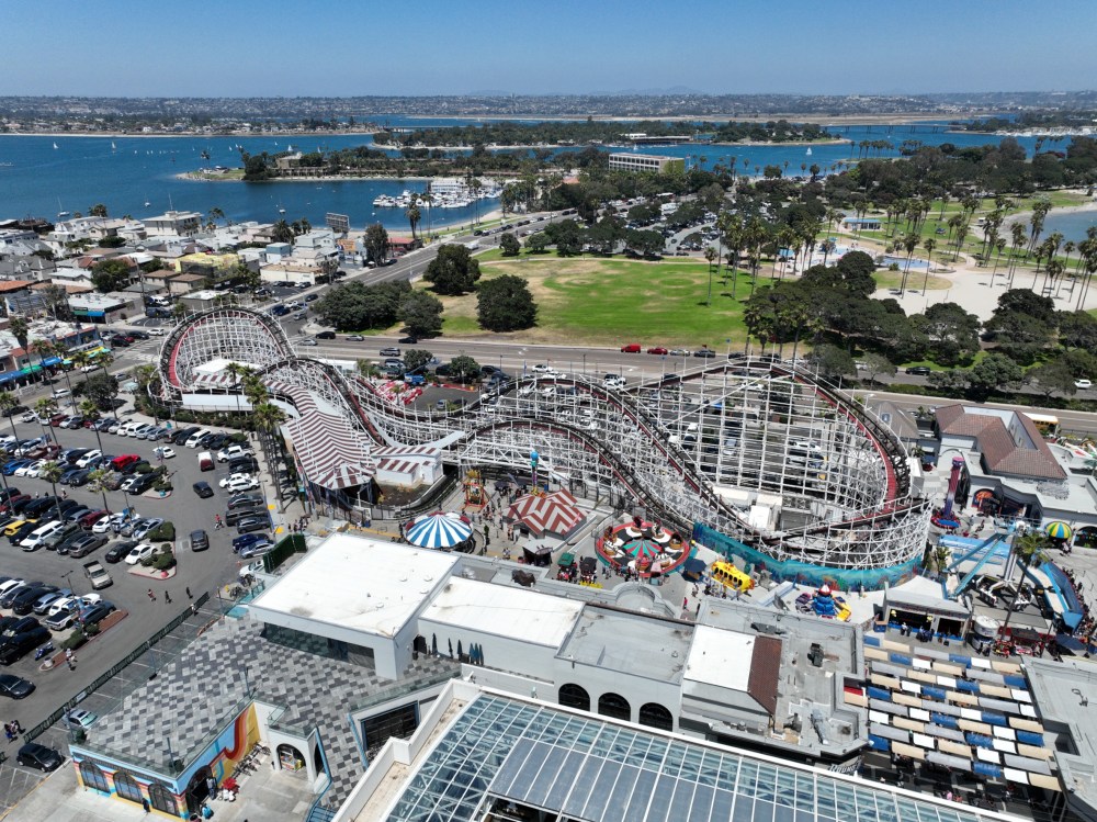 a crowd of people at a beach