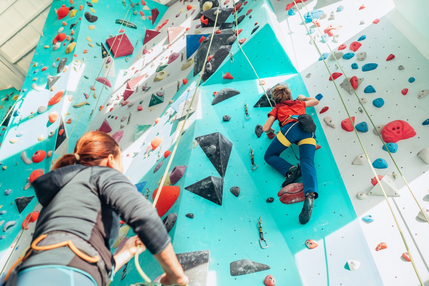 indoor rock climbing